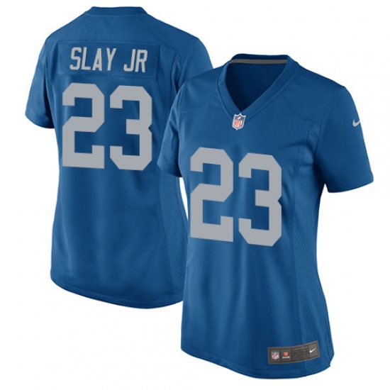 Women's Nike Detroit Lions #23 Darius Slay Jr Game Blue Alternate NFL Jersey - Ujersey