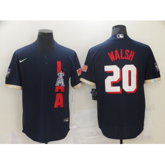 Men's Los Angeles Angels of Anaheim #20 Jared Walsh Nike Navy 2021 All-Star Game Replica Player Jersey - Ujersey
