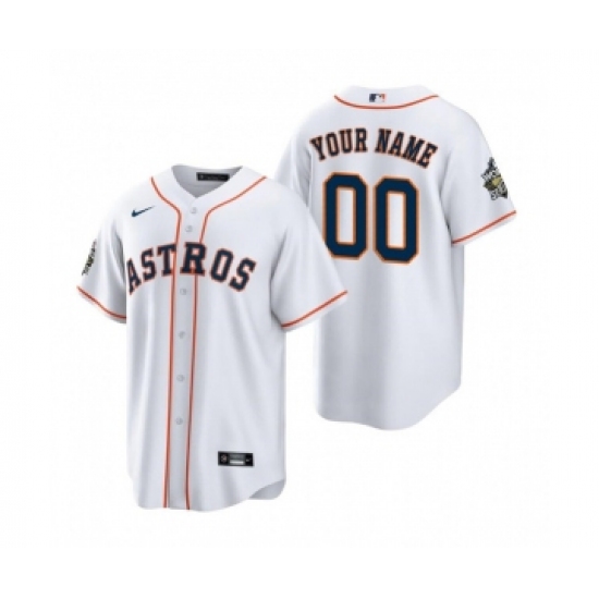 Men's Houston Astros ACTIVE PLAYER Custom White 2022 World Series Home Stitched Baseball Jersey - Ujersey