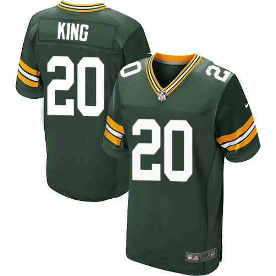 Men's Nike Green Bay Packers #20 Kevin King Elite Green Team Color NFL Jersey - Ujersey