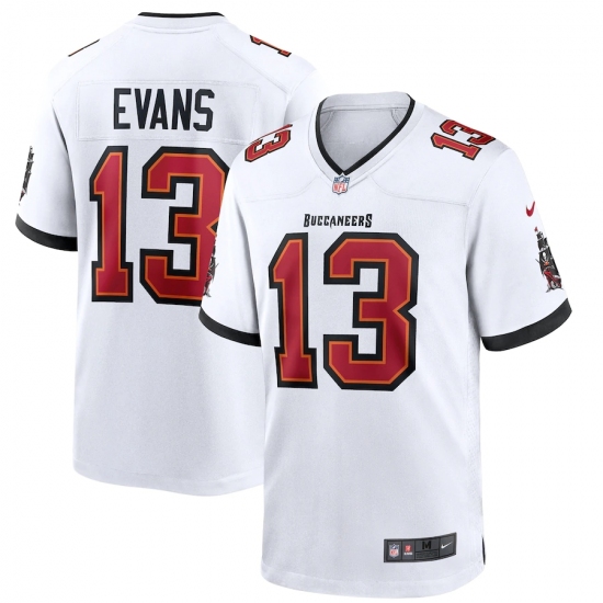 Men's Tampa Bay Buccaneers #13 Mike Evans Nike White Game Jersey.webp - Ujersey