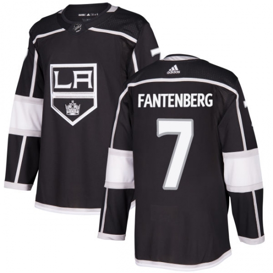 Men's Adidas Los Angeles Kings #7 Oscar Fantenberg Premier Black Home NHL Jersey - Ujersey