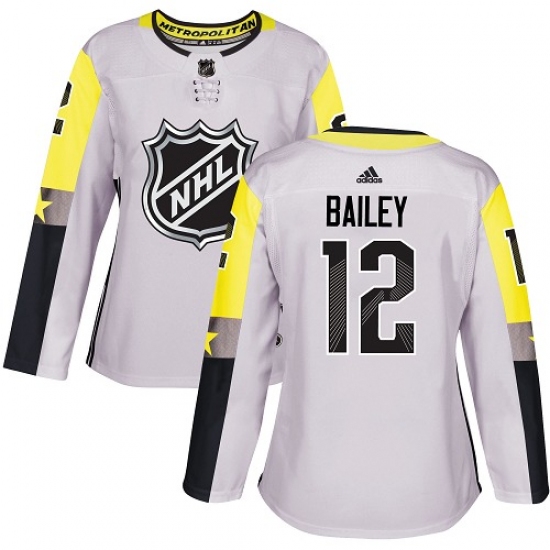 Women's Adidas New York Islanders #12 Josh Bailey Authentic Gray 2018 All-Star Metro Division NHL Jersey - Ujersey