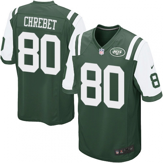 Men's Nike New York Jets #80 Wayne Chrebet Game Green Team Color NFL Jersey - Ujersey