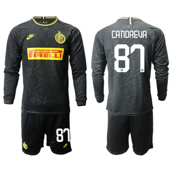Inter Milan #87 Candreva Third Long Sleeves Soccer Club Jersey