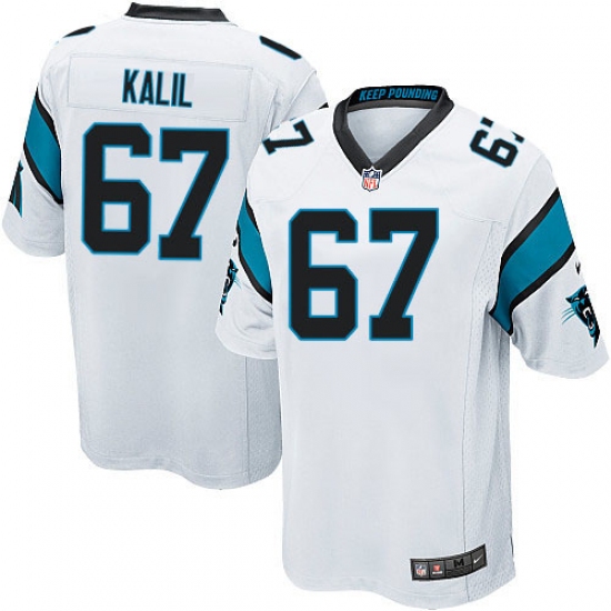 Men's Nike Carolina Panthers #67 Ryan Kalil Game White NFL Jersey - Ujersey