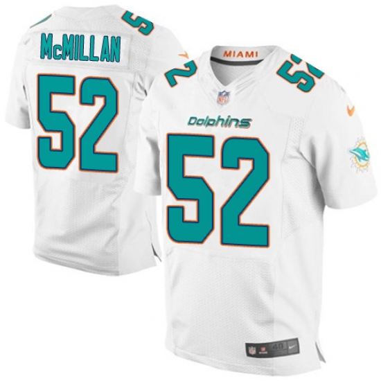 Men's Nike Miami Dolphins #52 Raekwon McMillan Elite White NFL Jersey - Ujersey