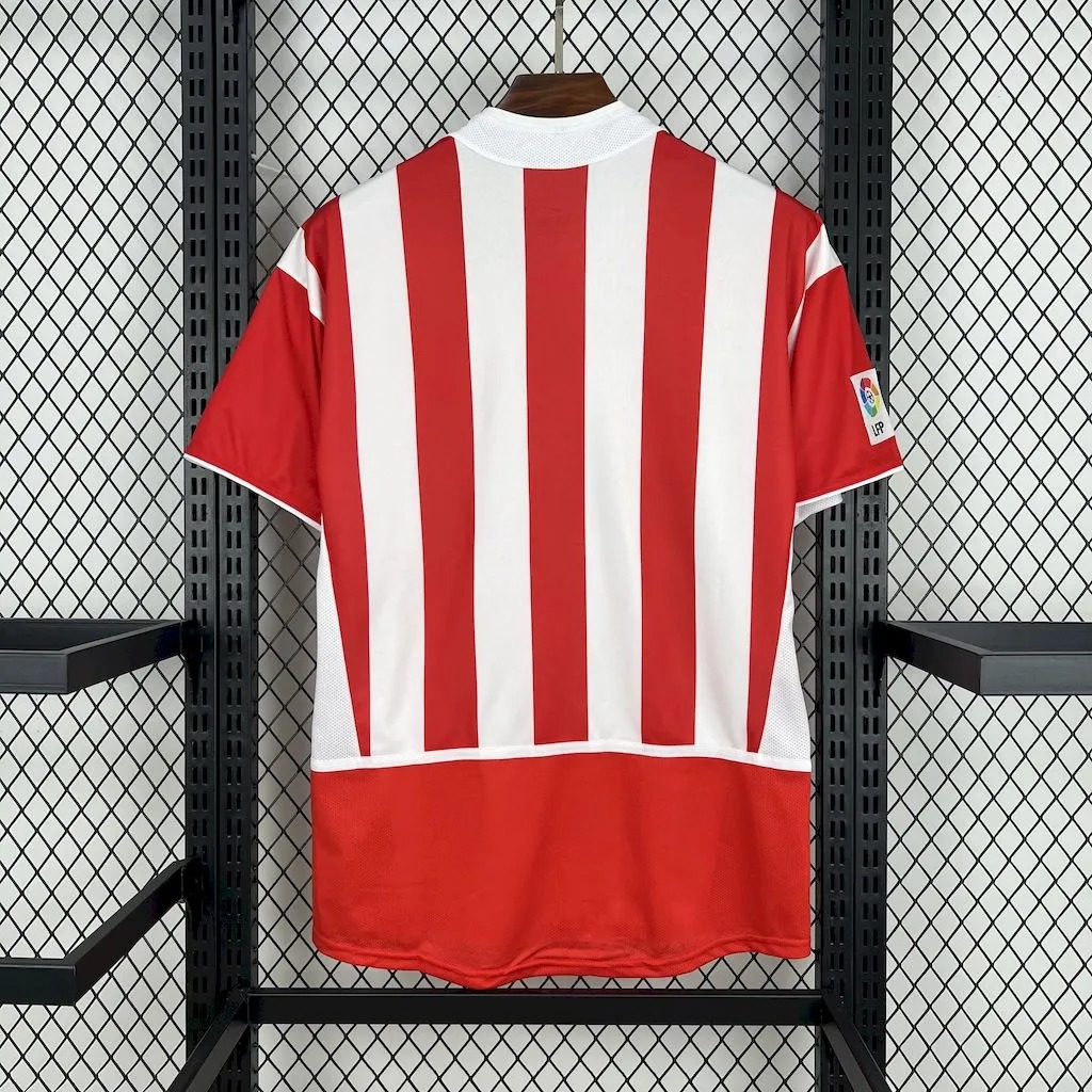 Atletico Madrid Retro Soccer Jersey Home Shirt 2002-03