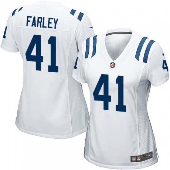 Women's Nike Indianapolis Colts #41 Matthias Farley Game White NFL Jersey - Ujersey