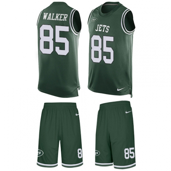 Men's Nike New York Jets #85 Wesley Walker Limited Green Tank Top Suit NFL Jersey - Ujersey