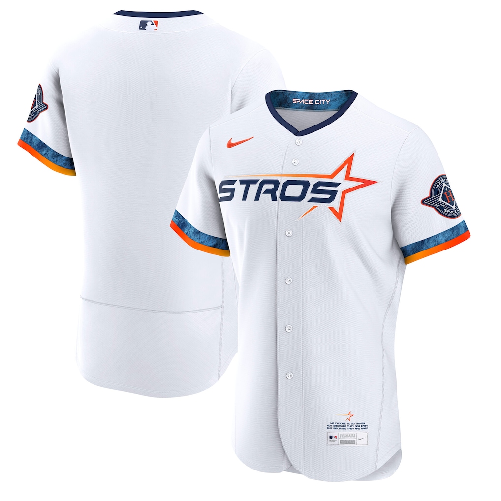 Men's Houston Astros Nike White City Connect Authentic Jersey - Ujersey