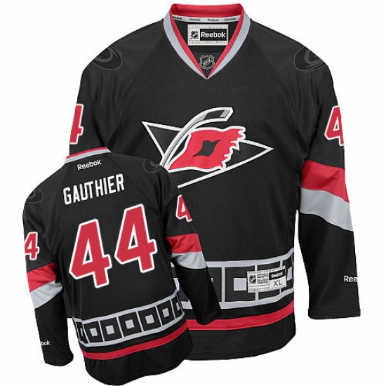 Youth Reebok Carolina Hurricanes #44 Julien Gauthier Premier Black Third NHL Jersey - Ujersey