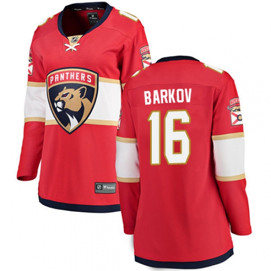 Women's Florida Panthers #16 Aleksander Barkov Fanatics Branded Red Home Breakaway NHL Jersey - Ujersey