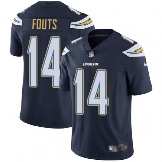 Youth Nike Los Angeles Chargers #14 Dan Fouts Elite Navy Blue Team Color NFL Jersey - Ujersey