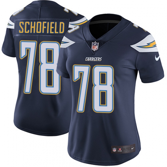 Women's Nike Los Angeles Chargers #78 Michael Schofield Navy Blue Team Color Vapor Untouchable Elite Player NFL Jersey - Ujersey