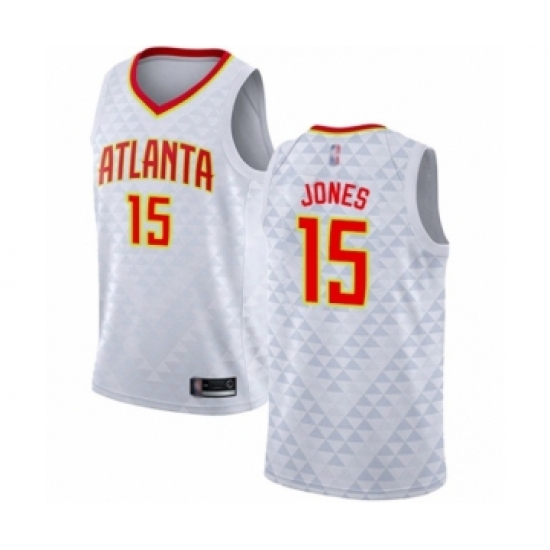 Youth Atlanta Hawks #15 Damian Jones Swingman White Basketball Jersey - Association Edition - Ujersey