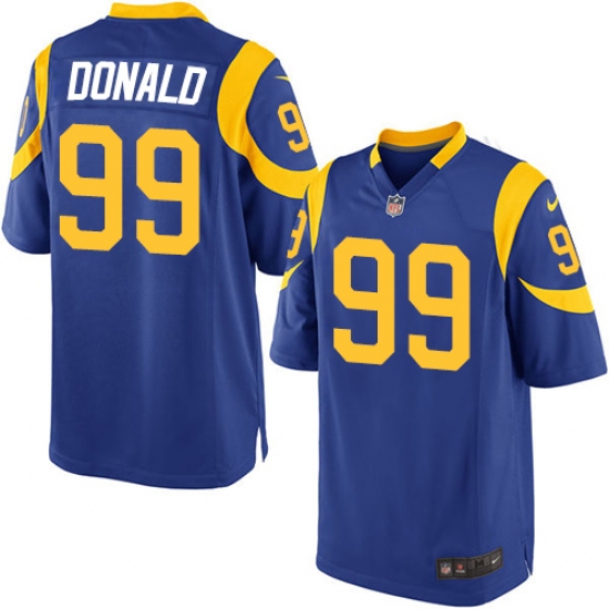 Men's Nike Los Angeles Rams #99 Aaron Donald Game Royal Blue Alternate NFL Jersey - Ujersey