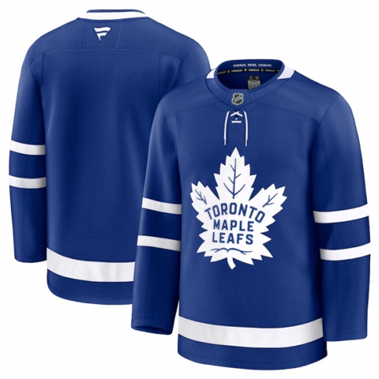 Men's Toronto Maple Leafs Custom Blue 2024-25 Home Stitched Hockey Jersey - Ujersey