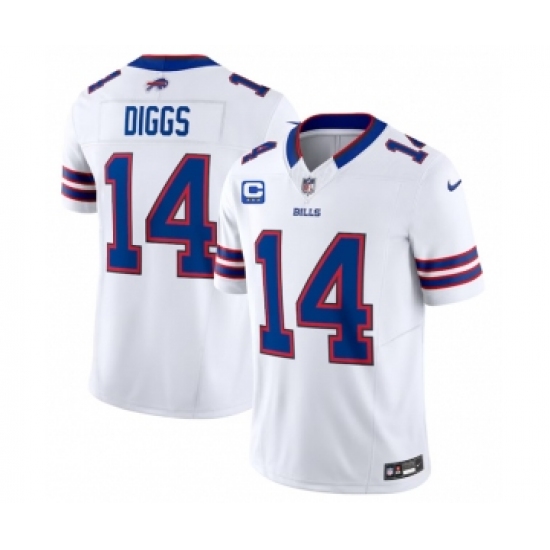Men's Nike Buffalo Bills #14 Stefon Diggs White 2023 F.U.S.E. 4-Star C Vapor Untouchable Limited Football Stitched Jersey - Ujersey