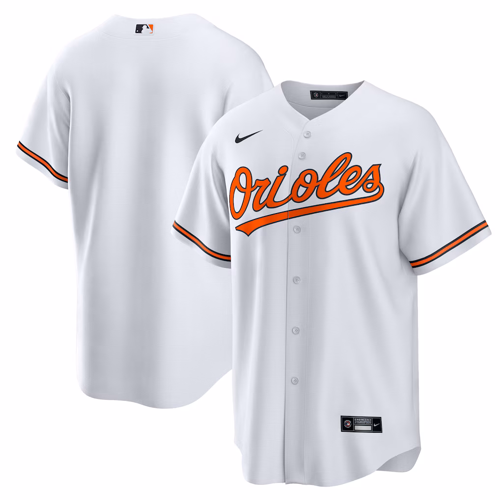 Men's Baltimore Orioles Nike White Home Big & Tall Replica Jersey - U-jersey