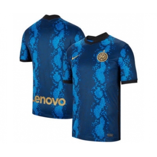 Men's Inter Milan 2021-22 Blue Home Soccer Jersey