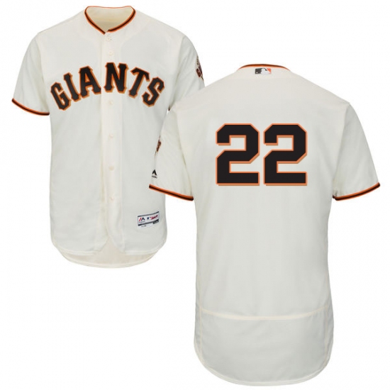 Men's Majestic San Francisco Giants #22 Will Clark Cream Home Flex Base Authentic Collection MLB Jersey - Ujersey