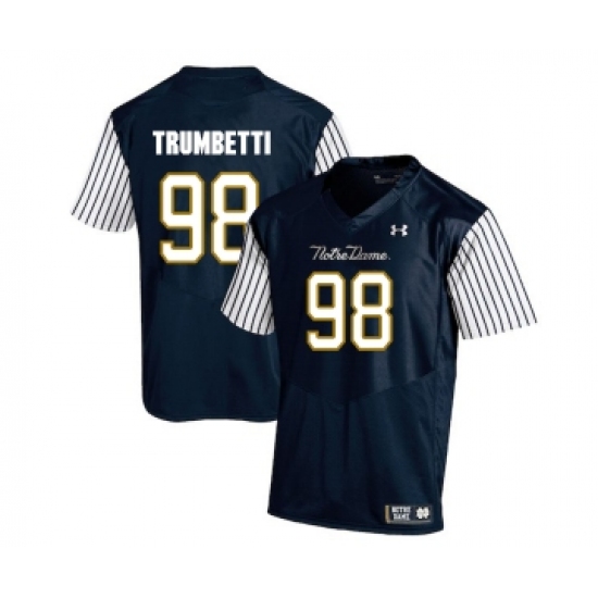 Notre Dame Fighting Irish 98 Andrew Trumbetti Navy College Football Jersey - Ujersey