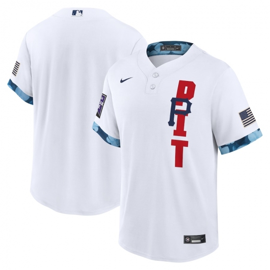 Men's Pittsburgh Pirates Blank Nike White 2021 MLB All-Star Game Replica Jersey - Ujersey
