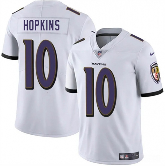 Men's Baltimore Ravens #10 DeAndre Hopkins White Vapor Limited Football Jersey - Ujersey