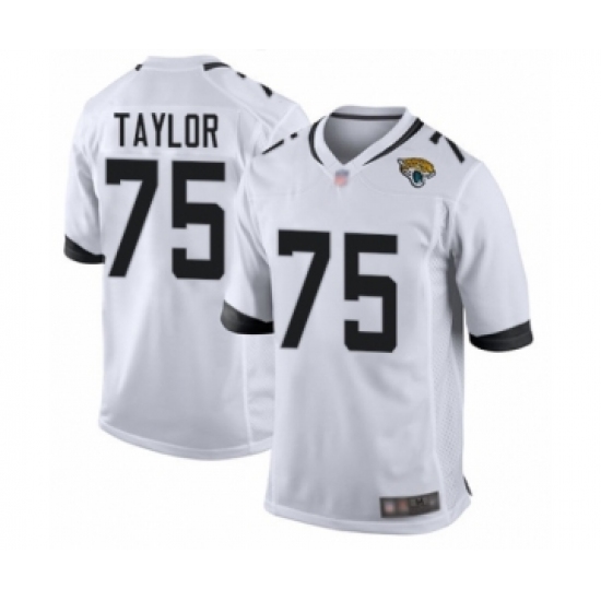Men's Jacksonville Jaguars #75 Jawaan Taylor Game White Football Jersey - Ujersey