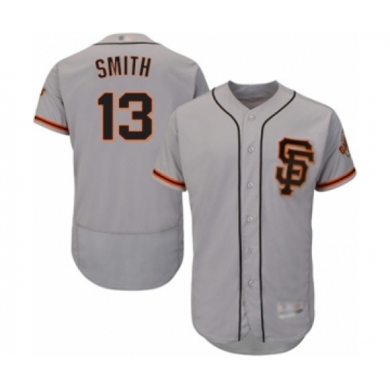 Men's San Francisco Giants #13 Will Smith Grey Alternate Flex Base Authentic Collection Baseball Jersey - Ujersey