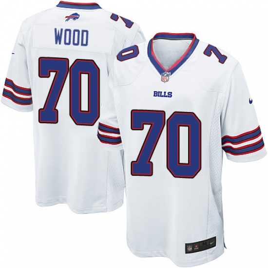 Men's Nike Buffalo Bills #70 Eric Wood Game White NFL Jersey - Ujersey