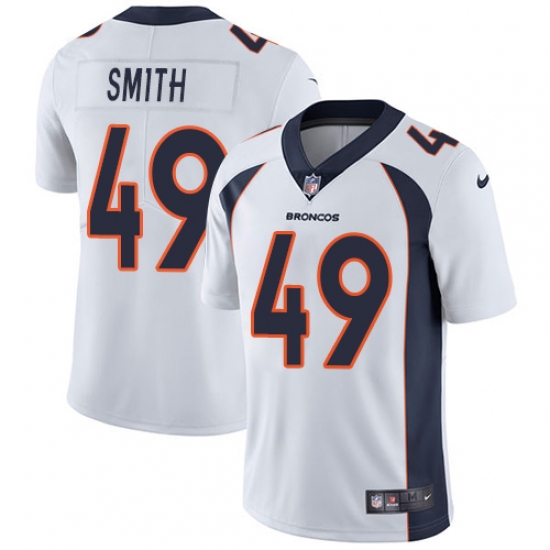 Youth Nike Denver Broncos #49 Dennis Smith Elite White NFL Jersey - Ujersey