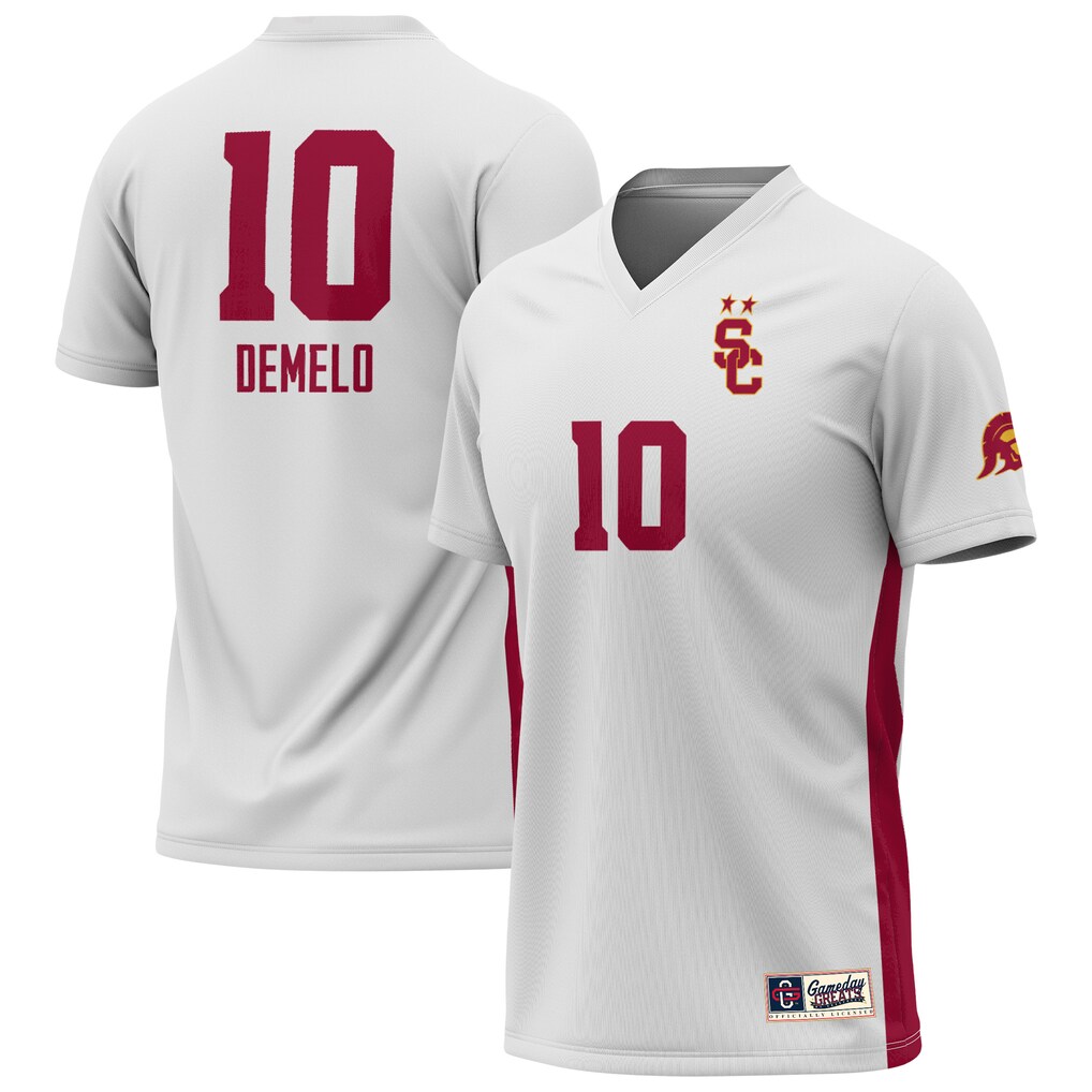 Youth GameDay Greats Savannah DeMelo White USC Trojans Lightweight Women's Soccer Jersey - Ujersey