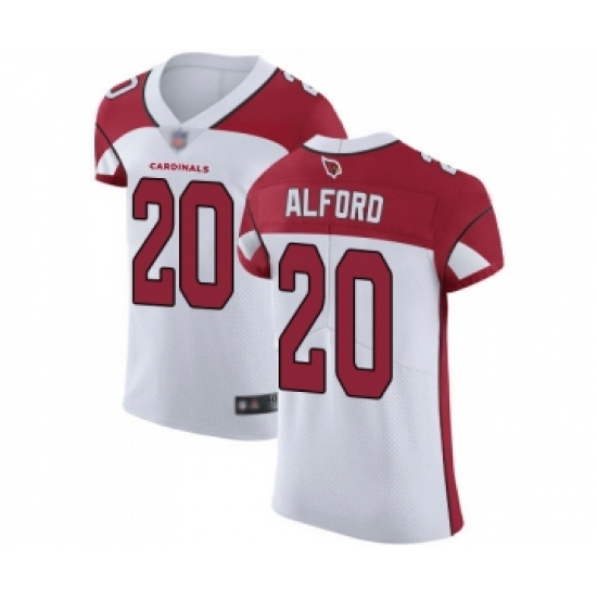 Men's Arizona Cardinals #20 Robert Alford White Vapor Untouchable Elite Player Football Jersey - Ujersey
