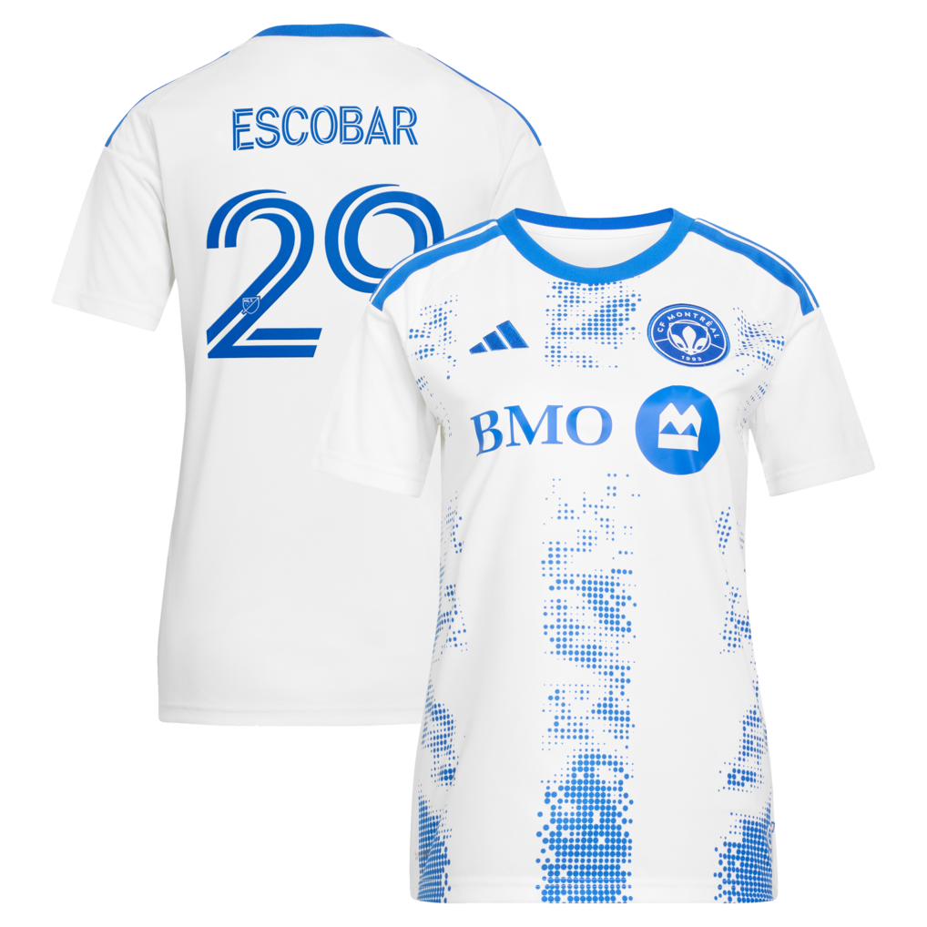 Women's CF Montreal Franco Escobar adidas White 2026 The Procure Jersey Replica Jersey - Ujersey