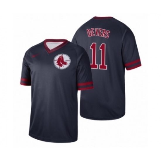 Men's Boston Red Sox #11 Rafael Devers Navy Cooperstown Collection Legend Jersey - Ujersey