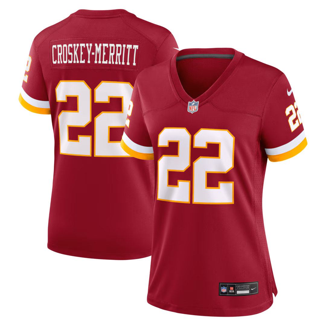Women's Washington Commanders Jacory Croskey-Merritt Nike Burgundy Game Jersey