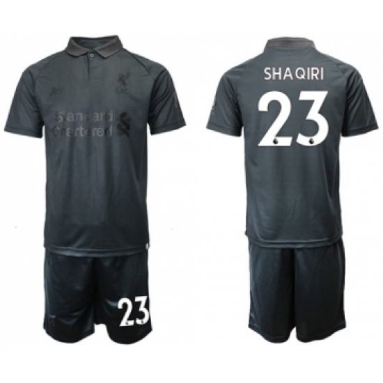 Liverpool #23 Shaqiri Black Soccer Club Jersey