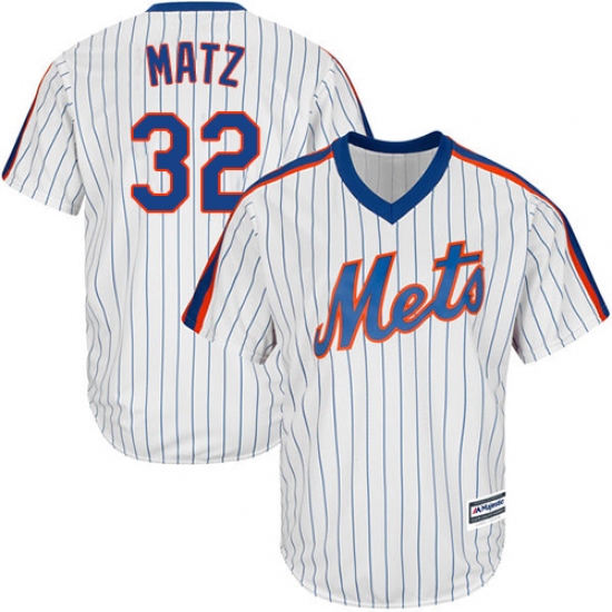 Youth Majestic New York Mets #32 Steven Matz Authentic White Alternate Cool Base MLB Jersey - Ujersey