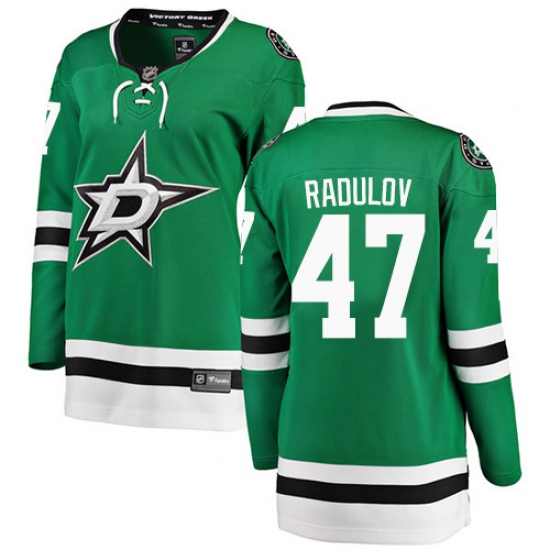 Women's Dallas Stars #47 Alexander Radulov Authentic Green Home Fanatics Branded Breakaway NHL Jersey - Ujersey