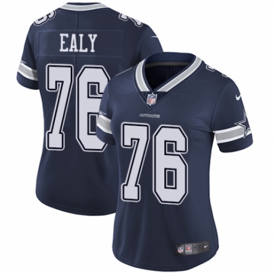 Women's Nike Dallas Cowboys #76 Kony Ealy Navy Blue Team Color Vapor Untouchable Limited Player NFL Jersey - Ujersey