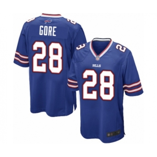 Men's Buffalo Bills #28 Frank Gore Game Royal Blue Team Color Football Jersey - Ujersey