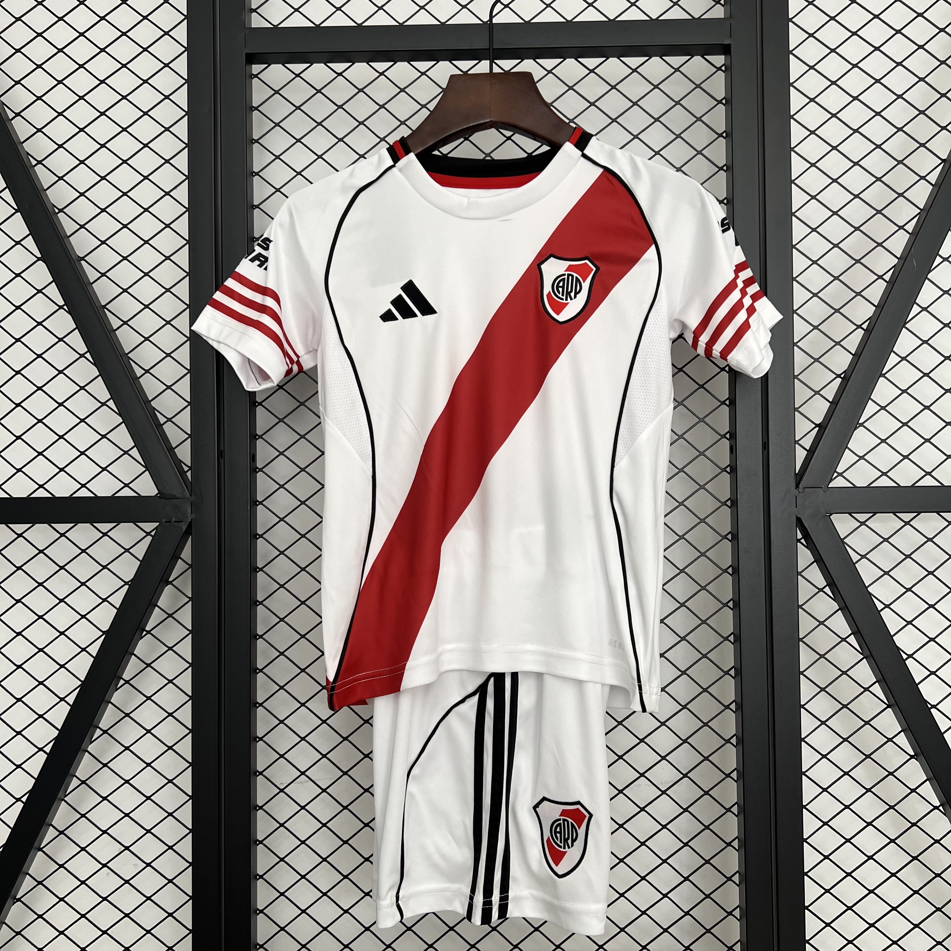 River Plate Soccer Jersey Home Kids Kit Jersey+Shorts 2025/26 - U-jersey
