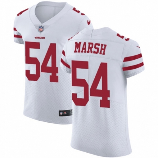 Men's Nike San Francisco 49ers #54 Cassius Marsh White Vapor Untouchable Elite Player NFL Jersey - Ujersey