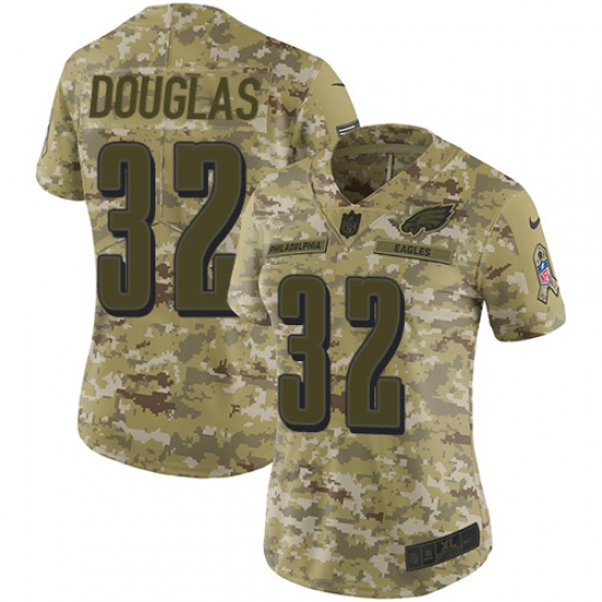 Women's Nike Philadelphia Eagles #32 Rasul Douglas Limited Camo 2018 Salute to Service NFL Jersey - Ujersey