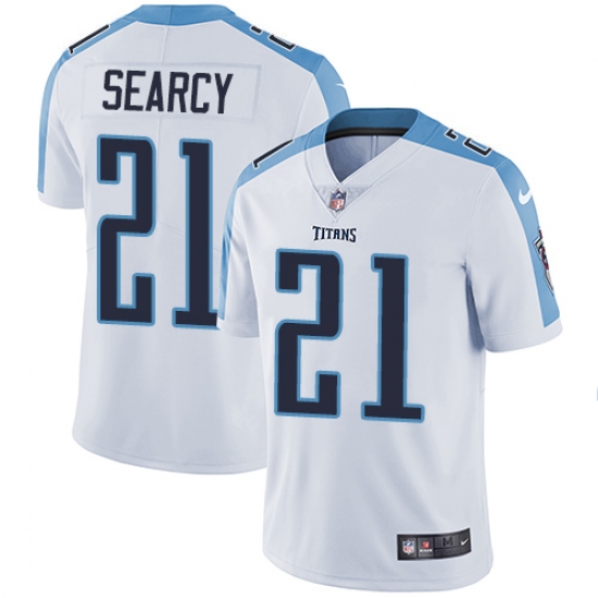Men's Nike Tennessee Titans #21 Da'Norris Searcy White Vapor Untouchable Limited Player NFL Jersey - Ujersey