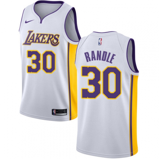 Men's Nike Los Angeles Lakers #30 Julius Randle Authentic White NBA Jersey - Association Edition - ujerseystore