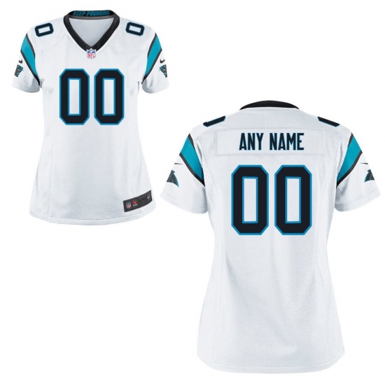 Women's Carolina Panthers Nike White Custom Game Jersey - Ujersey