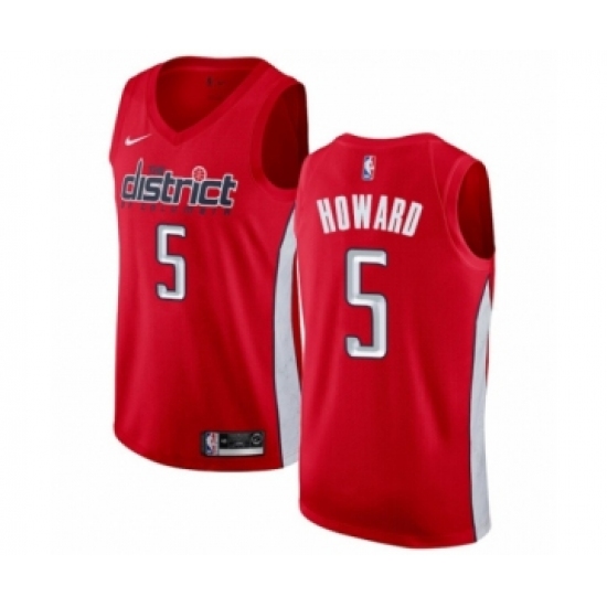 Women's Nike Washington Wizards #5 Juwan Howard Red Swingman Jersey - Earned Edition - Ujersey